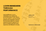 Learn Mandarin Through Performance